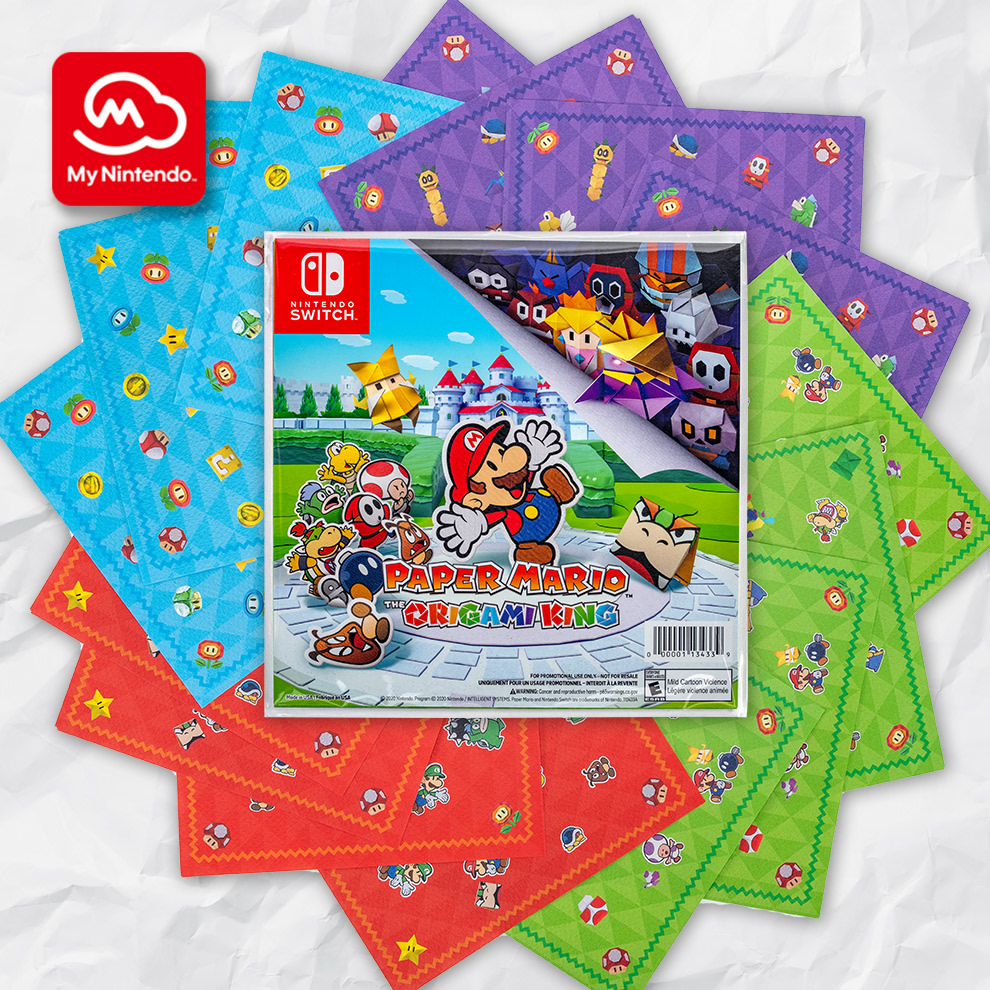 ペーパーマリオ オリガミキング & RPG セット Paper Mario: The Origami King Origami Set - Nintendo